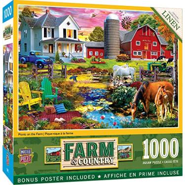 Imagem de Baby Fanatics 72239: Farm & Country - Quebra-cabeça de piquenique na fazenda 1000 peças