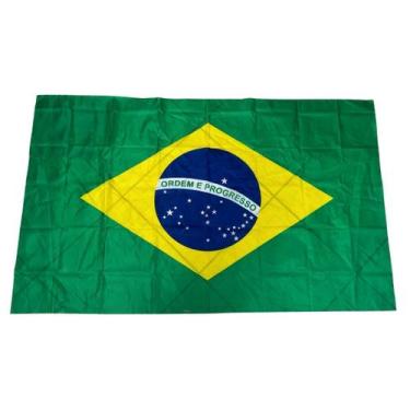 Imagem de Bandeira Brasil CAPA 90x150 Copa Mundo Tecido Futebol Jogo - sm decora