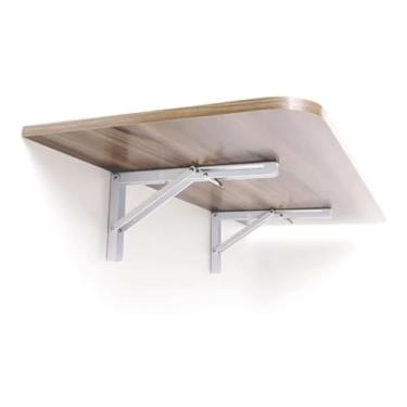 Imagem de Mesa dobrável de parede, totalmente extensível. (Marrom)