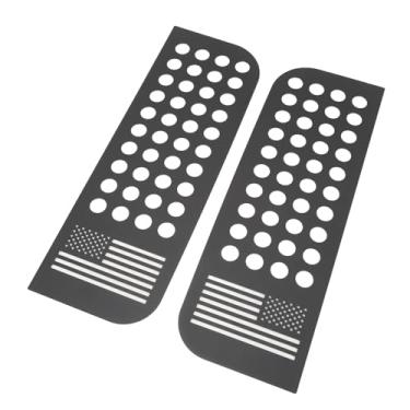 Imagem de Cryfokt Decalques da Janela da Porta Traseira Elegante Liga de Alumínio Painel de Vidro Capa Guarnição para Jl Jt Ilimitado 4 Protetor de Porta (Tipo B)