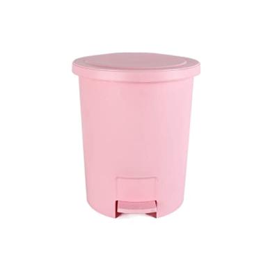 Imagem de Lixeira para encadernação de resíduos Latas de lixo domésticas com tampa de vaso sanitário Liviroom luz de cozinha grande armazenamento Latas de lixo lixeira