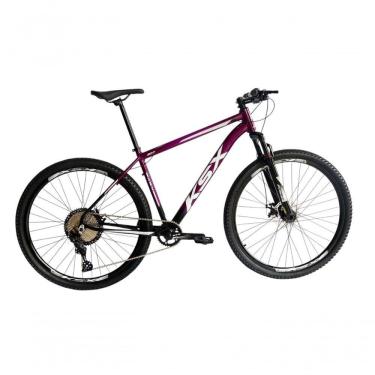 Imagem de Bicicleta Aro 29 Ksx Sd7 12v Garfo Com Trava K7 11/50 Freios Hidráulicos Kit 1x12 - Preto/roxo Tam. 21