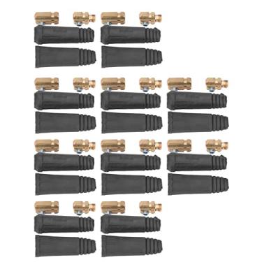 Imagem de aqxreight Plugue do Conector do Cabo de Soldagem - Encaixe de Conexão Rápida de Latão para Máquinas de Solda, Design de Travamento Seguro, Transferência de Energia Confiável para Soldagem Protegida