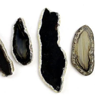 Imagem de Cristais e Pedras 7 Pingente Natural Irregular Quartzo Meditaion Yoga Decoração Presentes Ágata Pingentes Multi Fatia Colorida Pedras Naturais Casa (Cor: 1 peça, Tamanho: Verde 50-65 mm)