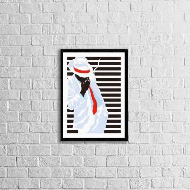 Imagem de Quadro Decorativo Zé Pelintra 45X34 Com Vidro Moldura Preta