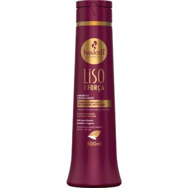 Imagem de Shampoo Liso com Força 500ml Haskell  Alinhamento, hidratação e força