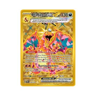 Imagem de Cartão Metálico Pokémon De 10.000 Pontos Arceus Charizard Mewtwo Vmax 