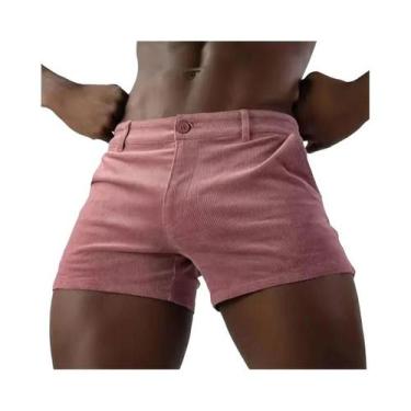 Imagem de Shorts Esportivos Masculinos Vintage De Veludo Cotelê, Tendência De Ve