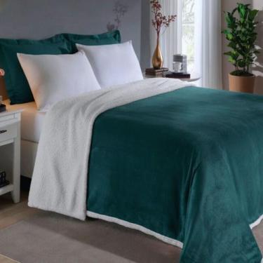 Imagem de Coberdrom Poá Sherpa Casal Edredom Toque Macio Quentinho - Seven Têxti