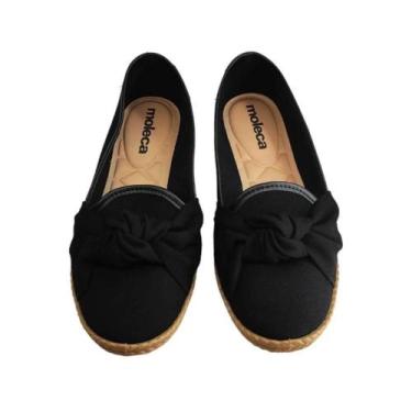 Imagem de Sapatilha Moleca Beira Rio Casual Lona Sider Drapeada Feminina Origina