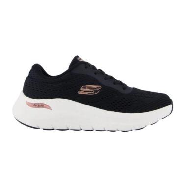 Imagem de Tênis Skechers Arch Fit 2.0 Feminino, 36, Preto, Rosa