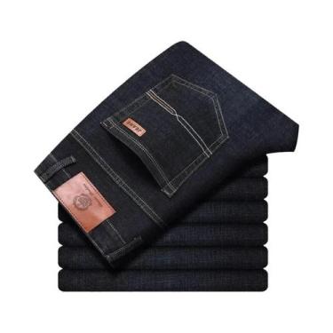 Imagem de Calça Jeans Masculina Motociclista Preta - Tamanhos 32 ao 38, 33 70-75