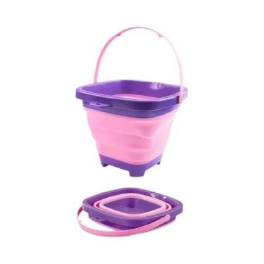 Imagem de Baldes de Praia Dobráveis de Silicone para Crianças - Brinquedos de Ar