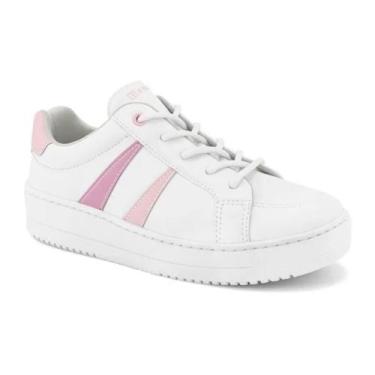 Imagem de Tenis feminino ramarim 23-91222 tenis feminino casual, 38, BRANCO ROSA