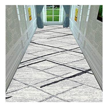 Imagem de Tapete de corredor Tapete abstrato de microfibra, antiderrapante, resistente ao desgaste, tapete corredor de corte (Size : 100x900cm)