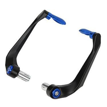 Imagem de Protetor de alavancas de motocicleta, preto de alta confiabilidade 2pcs freio embreagem protetor de guiador anticorrosão à prova de ferrugem para bicicletas de montanha(azul)