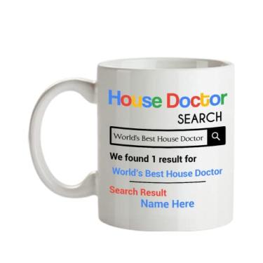 Imagem de Caneca personalizada de médico da casa - Presentes personalizados para médico de casa - de médico da casa - Personalizada com o seu nome do médico da casa - Caneca de café de 325 ml