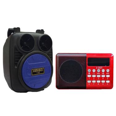 Imagem de Caixinha Som Wireless E Rádio Altomex Portátil Bluetooth Fm