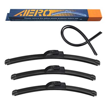 Imagem de AERO 16" + 14" + 14" Premium All-Season Beam Windshield Wiper Blades OEM substituição para Toyota FJ Cruiser 2013-2007 (conjunto de 3)