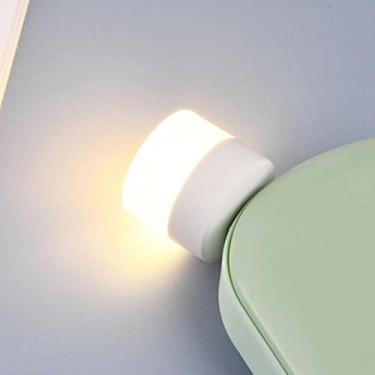 Imagem de Mini Luminária Luz Lampada Led Abajur Usb Notebook Branco Frio 6500K (Branco Quente)