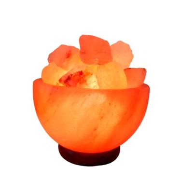Imagem de Abajur Luminária Terapêutica Sal Rosa Himalaia Fire Bowl - Até 1 kg