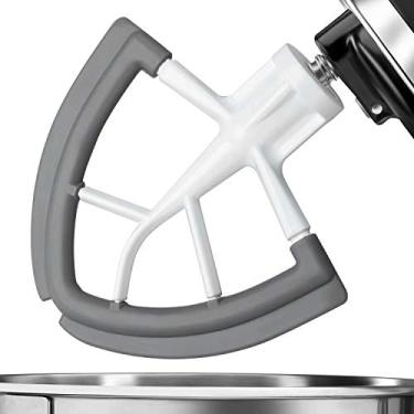 Imagem de (Gray) - Flex Edge Beater For Kitchenaid,Kitchen Aid Mixer Accessory,Kitchen Aid Attachments For Mixer,Fits Tilt-Head Stand Mixer Bowls For 4.5-4.7l Bowls,Beater With Silicone Edges,White