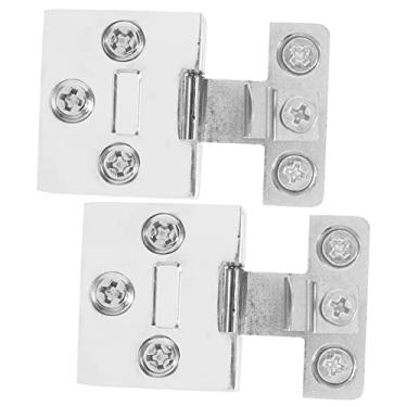 Imagem de OSALADI 2 Unidades Clipe De Vidro Dobradiça Da Tampa Do Aquário Calços De Dobradiça De Porta Dobradiças De Porta De Casa Móvel Dobradiças Para Liga De Zinco Forma De Caixa Porta Do Galpão