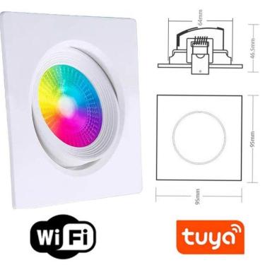 Imagem de Spot Led Rgb Inteligente Tuya 5W 400 Lumens - Alexa/Google