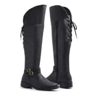 Imagem de Bota Feminina Montaria Mississipi Over The Knee Cano Longo Macia e Confortável-Feminino