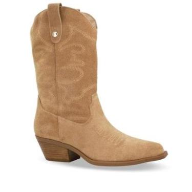 Imagem de Bota Country Bottero em Couro Camurça Cano Baixo - Ref.: 346301-Feminino