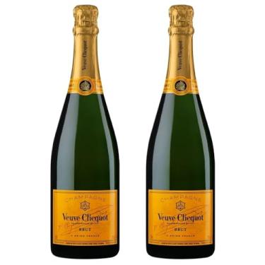Imagem de KIT 02 VEUVE CLICQUOT BRUT CHAMPAGNE BRANCO PINOT NOIR FRANCÊS 750ML
