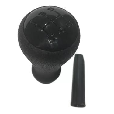 Imagem de Manopla Bola Do Cambio Marcha Peugeot 206 207 + Bucha Tampa Preta