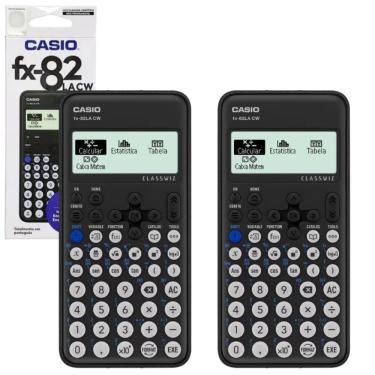 Imagem de Kit 2X Calculadora Científica Casio Fx-82Lacw Classwiz