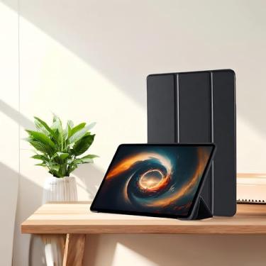 Imagem de Capa compatível com iPad Air 6ª geração de 11 polegadas M2 2024, para iPad Air 5ª/4ª geração 2022/2020 10,9 polegadas [hibernar/despertar automático] preta