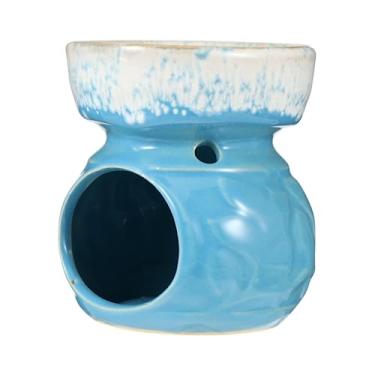 Imagem de 1 queimador de incenso de cerâmica para decoração de mesa de incensário de casa e escritório para meditação e relaxamento