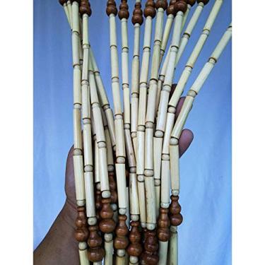 Imagem de Cortinas de porta com contas para portas, cortina de cordão de contas de madeira para divisores de quarto, decoração de sala de chá, tela suspensa estilo retrô - 21/25/29/35 fios (tamanho: 29 fios