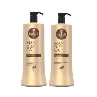 Imagem de Kit Haskell Mandioca Shampoo e Condicionador 1L