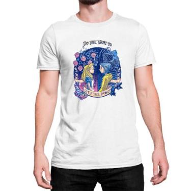Imagem de Camiseta T-Shir Coraline E Alice No Pais Das Maravilhas - Art Sete