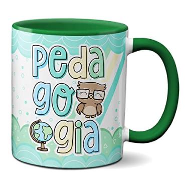 Imagem de Caneca Pedagogo Profissão Pedagogia Profissional Escola (Verde)