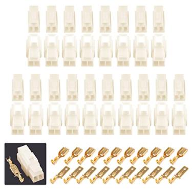 Imagem de Glarks 240 peças 6,3 mm 3 pinos conector de fio automotivo elétrico macho fêmea tomada e kit de terminais para motocicleta, bicicleta, carro, barcos (30 conjuntos 6,3 mm 3P)