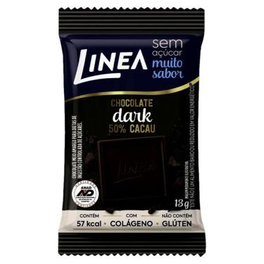 Imagem de Barra de Chocolate Dark 50% Cacau Zero Açúcar Linea 13g