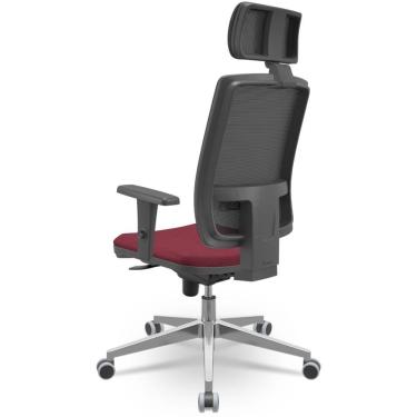 Imagem de Cadeira Brizza Presidente Tela Vinho