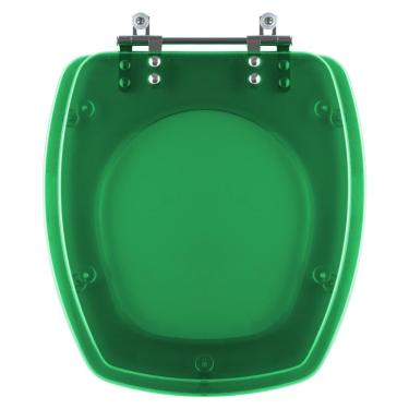 Imagem de Assento Sanitário Poliester Thema Verde Transparente Para Vaso Incepa