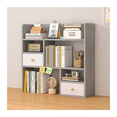 Imagem de FTOQWZXV Estante de livros prateleira de mesa de madeira organizadora de mesa prateleira de armazenamento para material de escritório e casa, estante de mesa de madeira, a melhor companhia para mesa