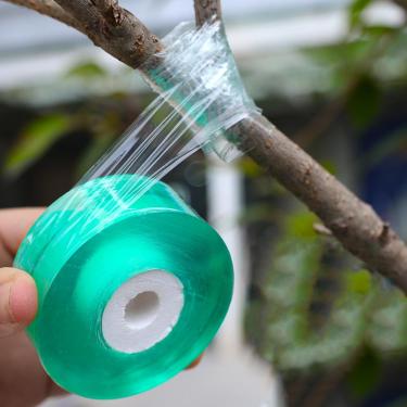 Imagem de 1 rolo de filme de enxerto de plantas de jardinagem extensível para reparo de flores e árvores, 2 cm x 100 m