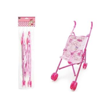 Imagem de Carrinho de Boneca Dobravel Rosa - Vip