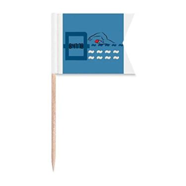 Imagem de China Sports Swim Ningzetao Record Toothpick Flags Marcação de rotulagem para Bolo Festa Comida Prato de Queijo