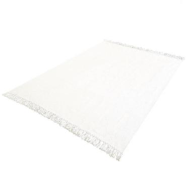 Imagem de Tapete Cru 2,00 X 1,50 Sala Quarto Artesanal Algodão Liso