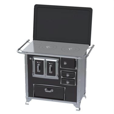 Imagem de Fogao a Lenha GII N 1 Gab Sec Preto com Tampa