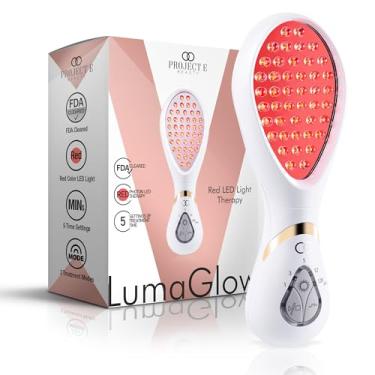 Imagem de Project E Beauty Terapia com luz vermelha e azul | Tratamento de luz LED fotão liberado pela FDA rejuvenescimento da pele aumento de colágeno antienvelhecimento antienvelhecimento cicatrizes anti-acne dispositivo de remoção de rugas (LumaGlow Red Light)